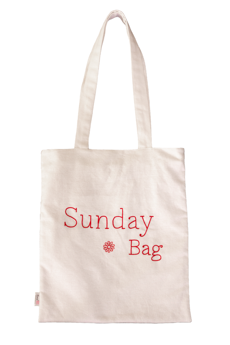Sunday Cotton Tote Bag – BandBox.in