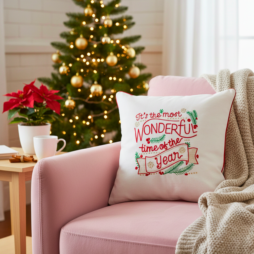 Wonderful Time Of The Year Cushion Cover