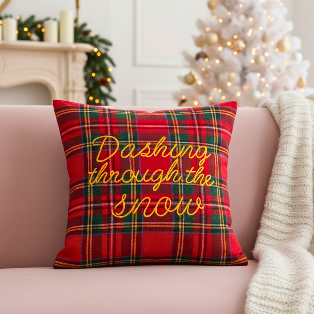 Dashing Through The Snow Cushion Cover