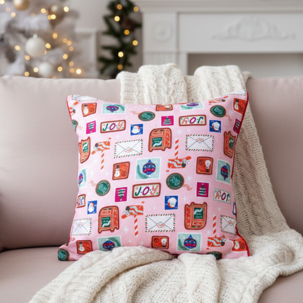 North Pole (Pink) Cushion Cover