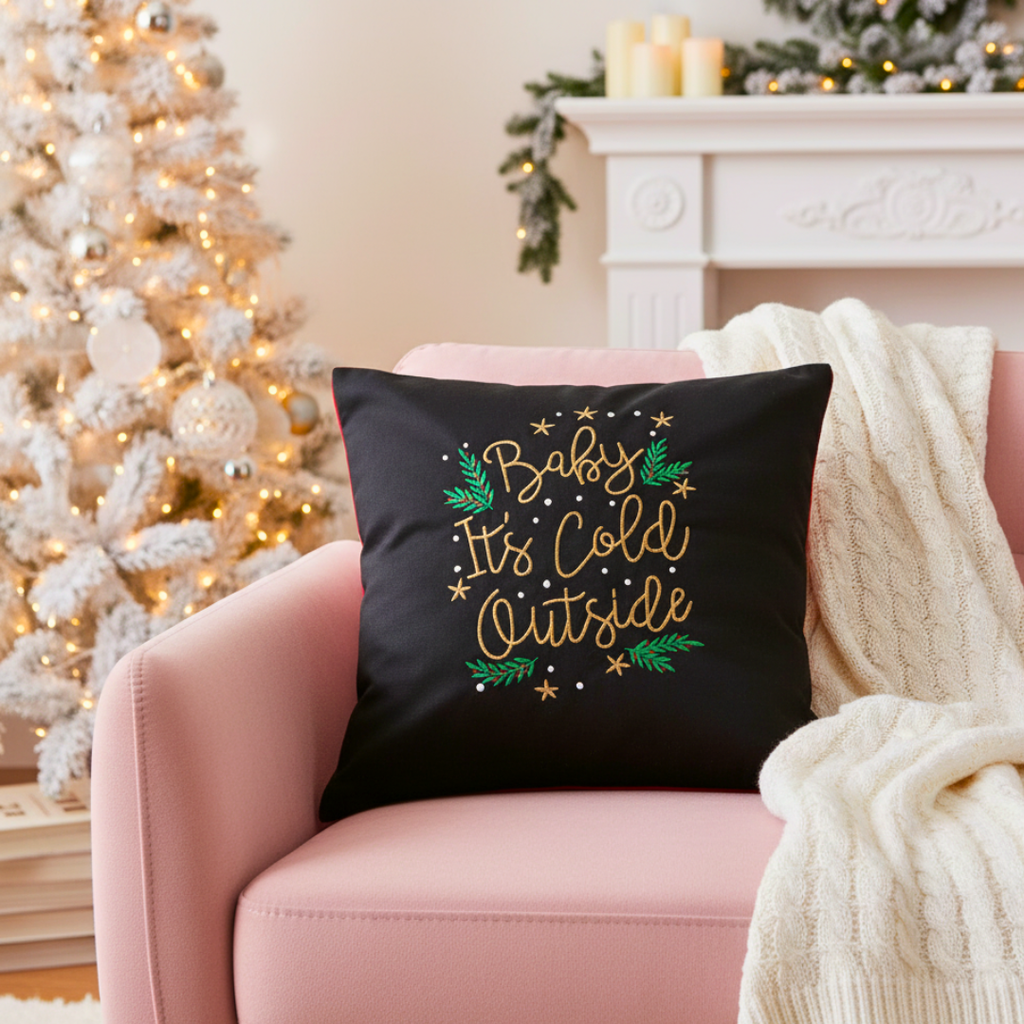 Baby It's Cold Outside Cushion Cover