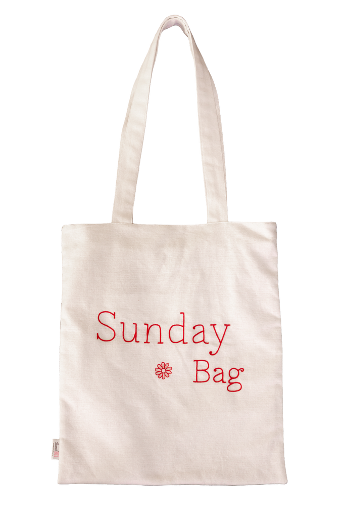 Sunday Cotton Tote Bag