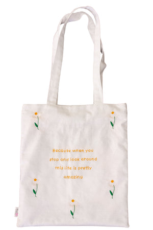 Life is Amazing Cotton Tote Bag