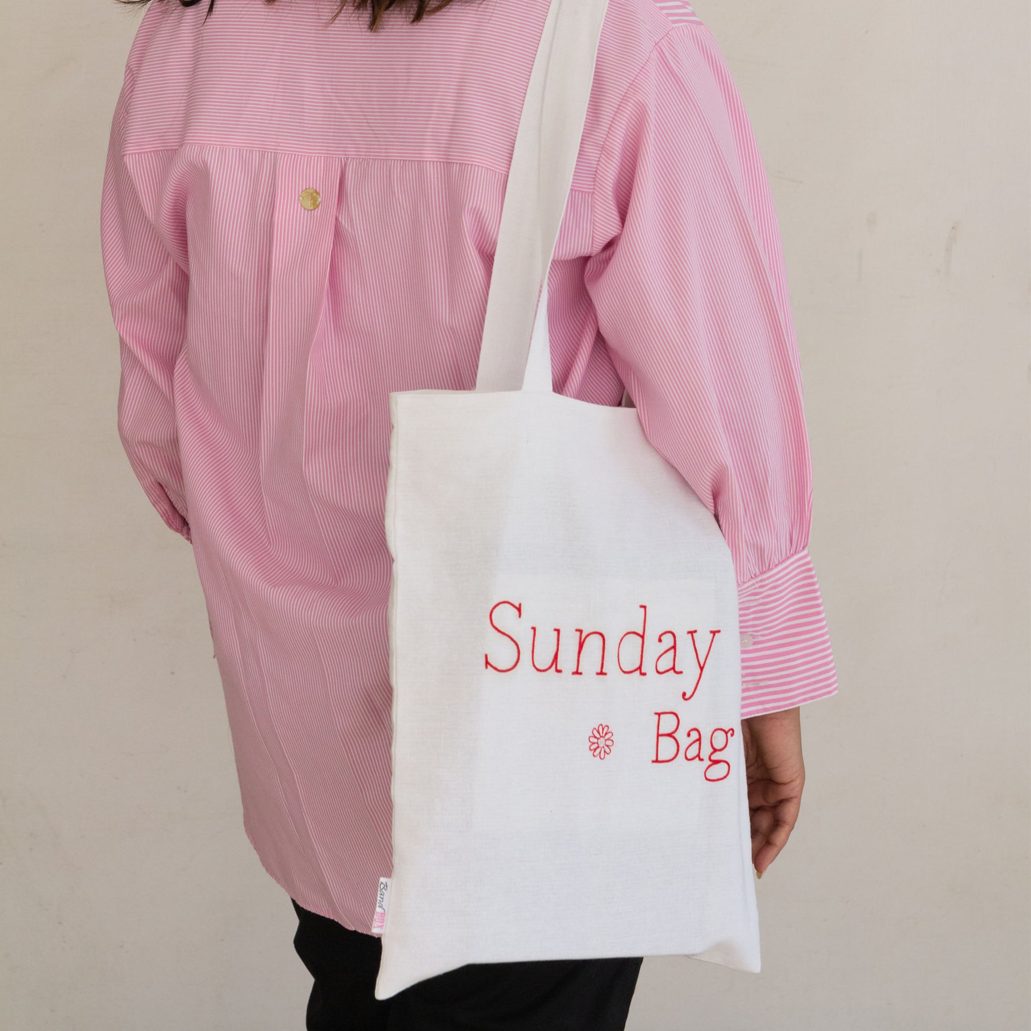 Sunday Cotton Tote Bag – BandBox.in