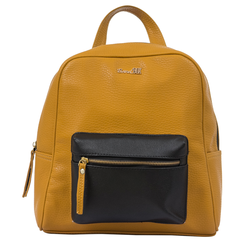 Color Block Backpack Bag - Main Image