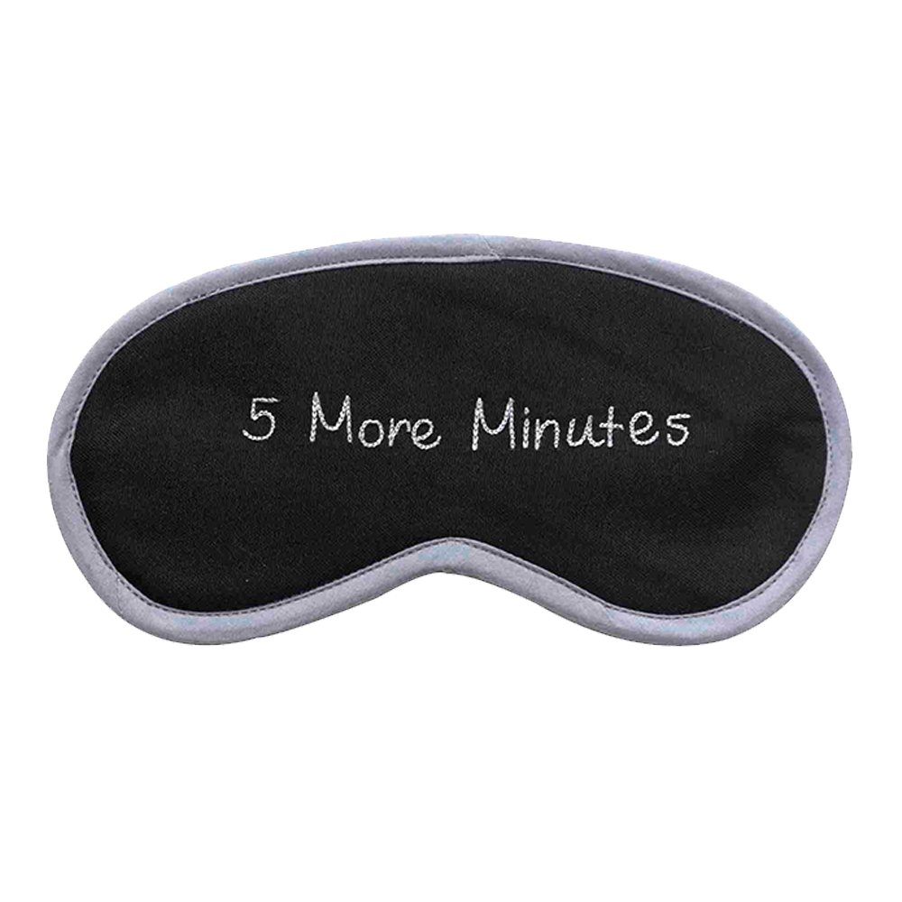 5 More Minutes (Black) Eye Mask