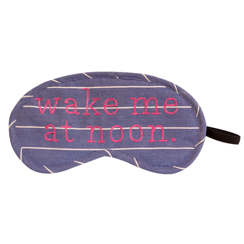 Wake Me At Noon (Blue) Eye Mask