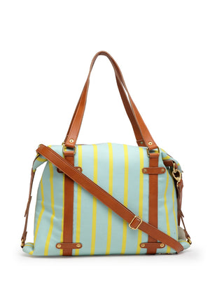 Blue Stripe Hobo Bag