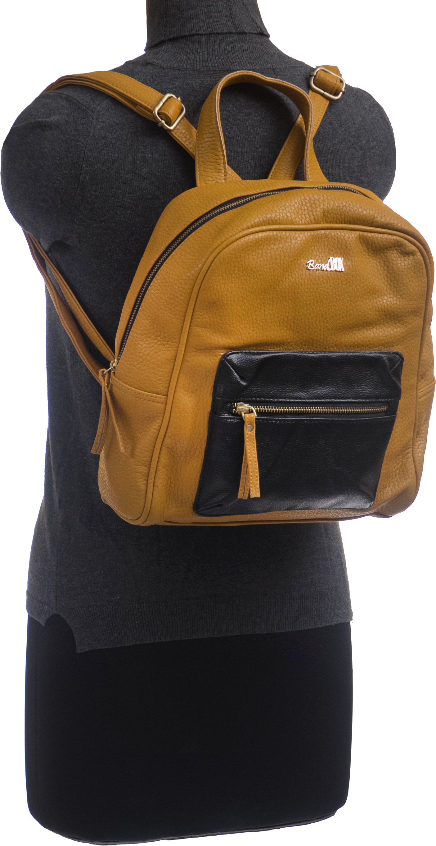 Color Block Backpack Bag