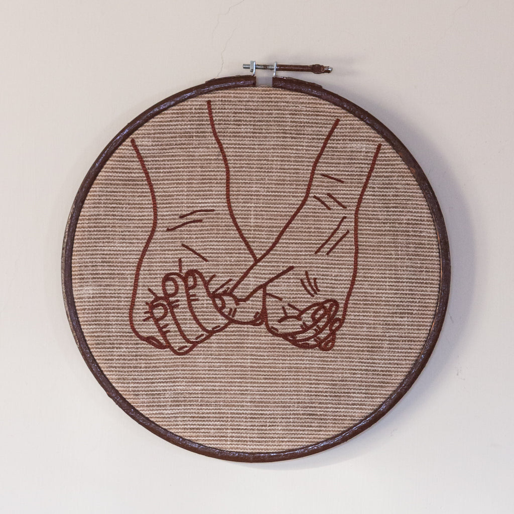 Companions Hand-Embroidered Wall Frame