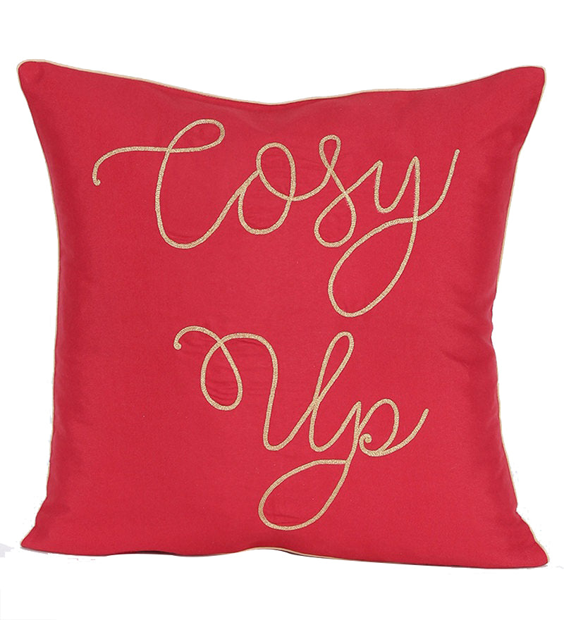 Cozy Up (Red) Cushion Cover