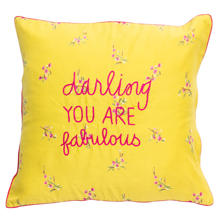 Darling You Are Fabulous Cushion Cover