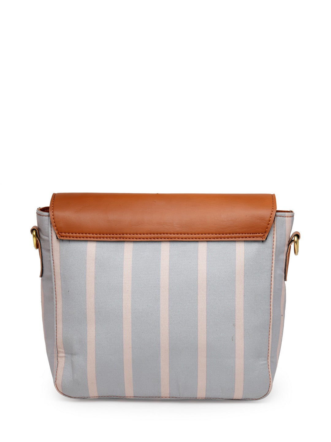Grey Stripe Sling Bag