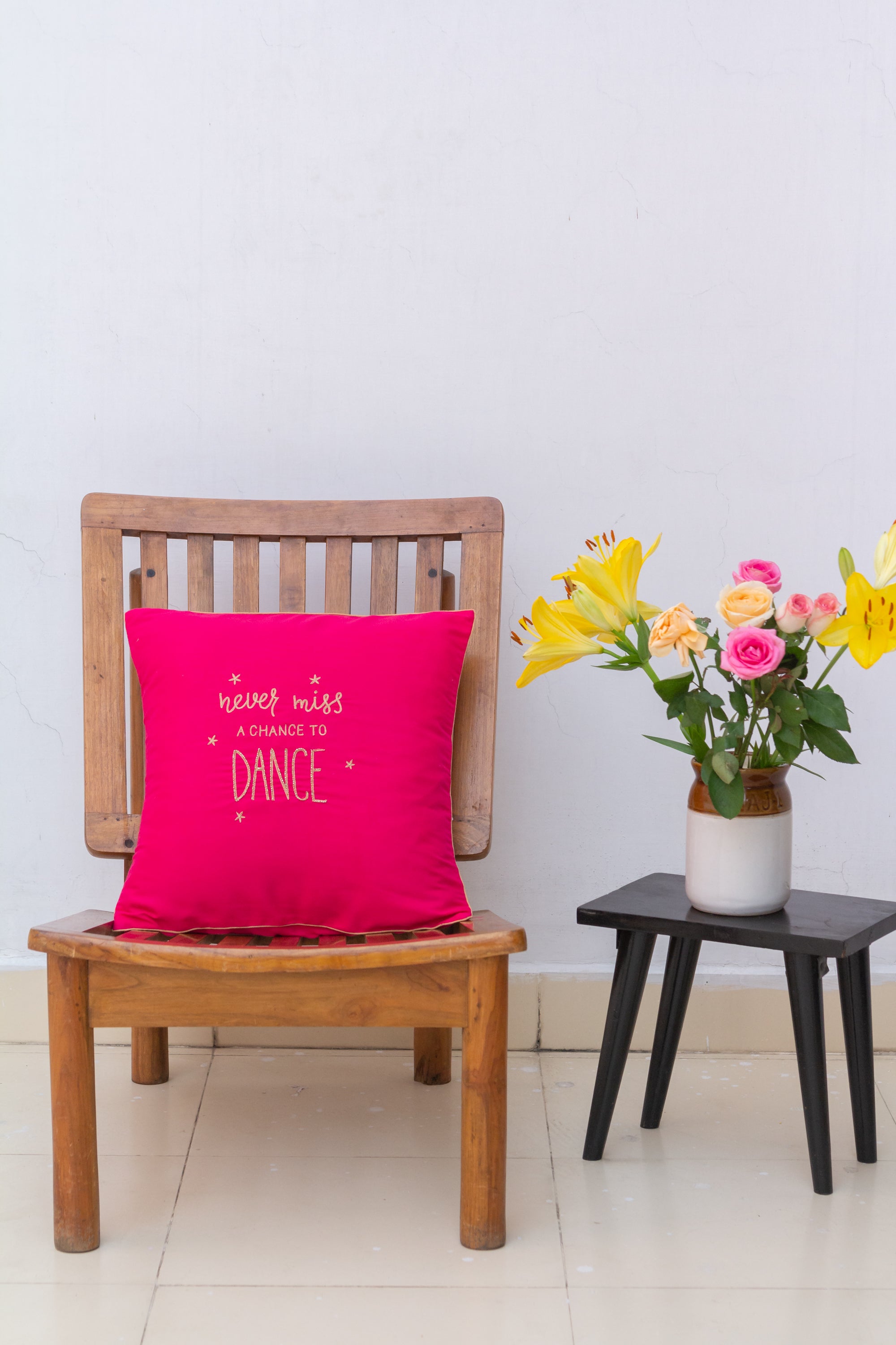 Never Miss A Chance To Dance Cushion Cover