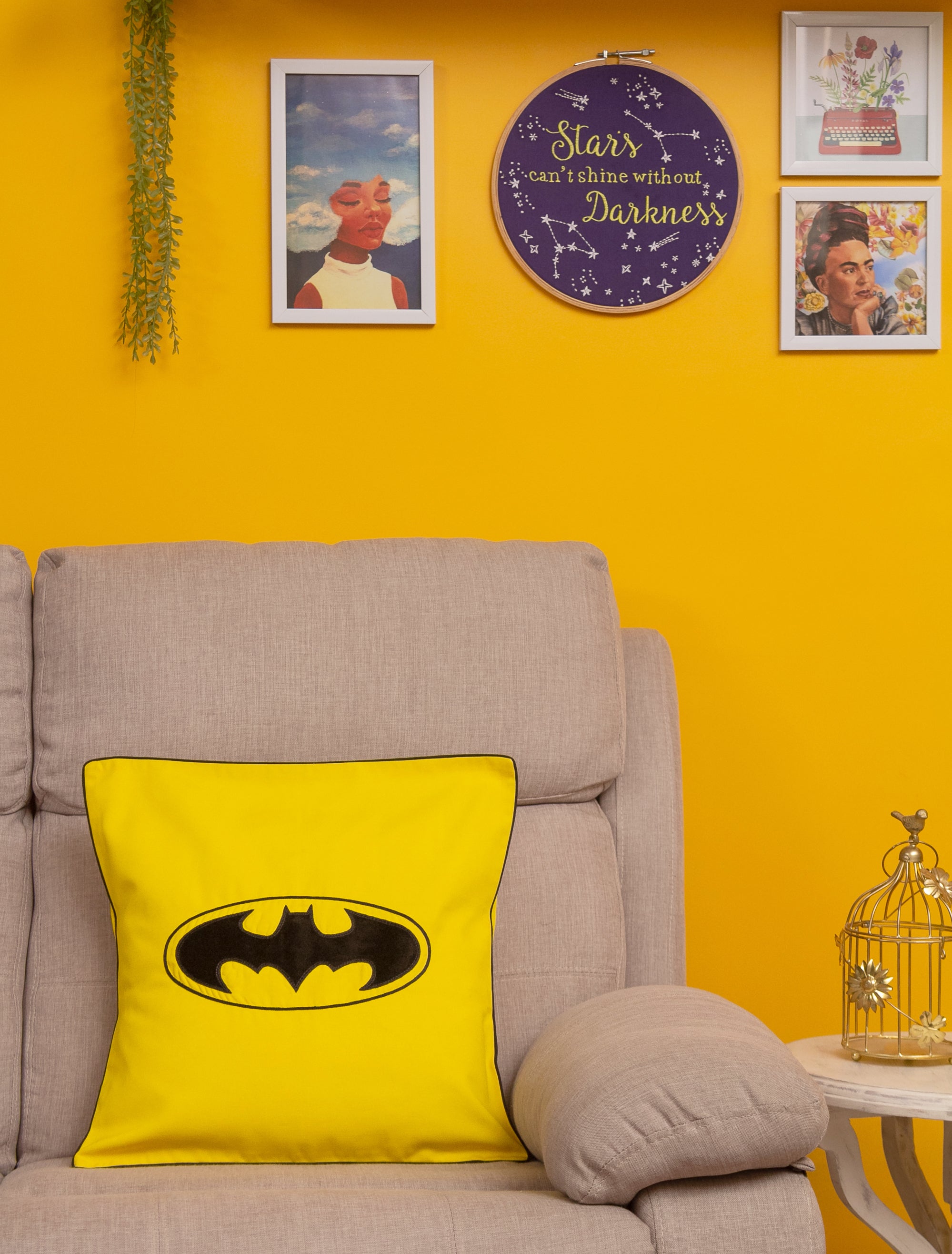 Batman (Yellow) Cushion Cover