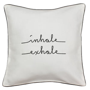 Inhale And Exhale Cushion Cover