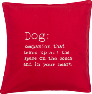 Dog Companion (Red) Cushion Cover