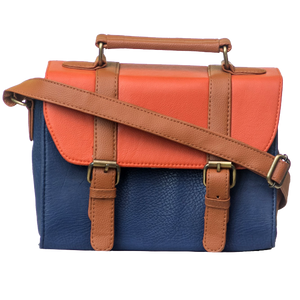 Orange & Blue Box Bag