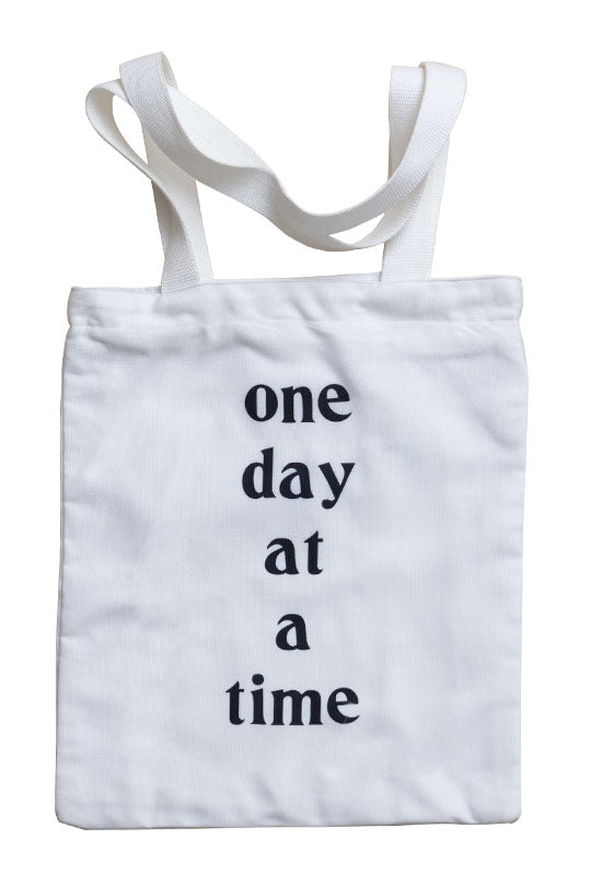 One Day at a Time Canvas Tote Bag
