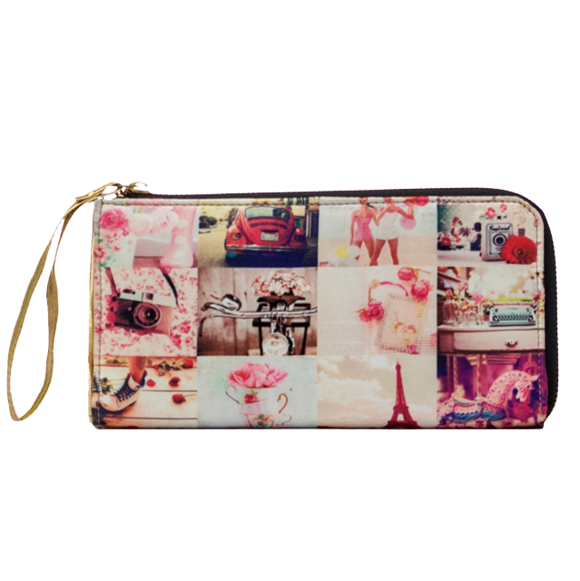 Pink Collage Wallet