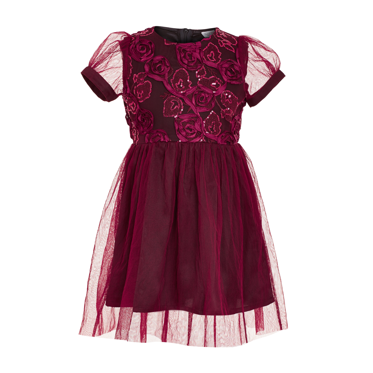 Maroon Rose Dress