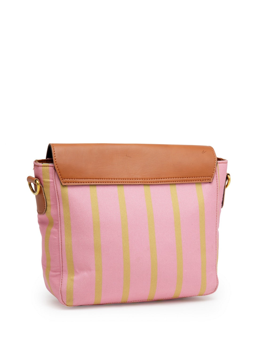 Pink Stripe Sling Bag
