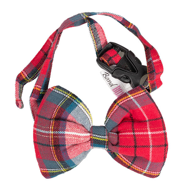 Red Plaid With Buckle Bow