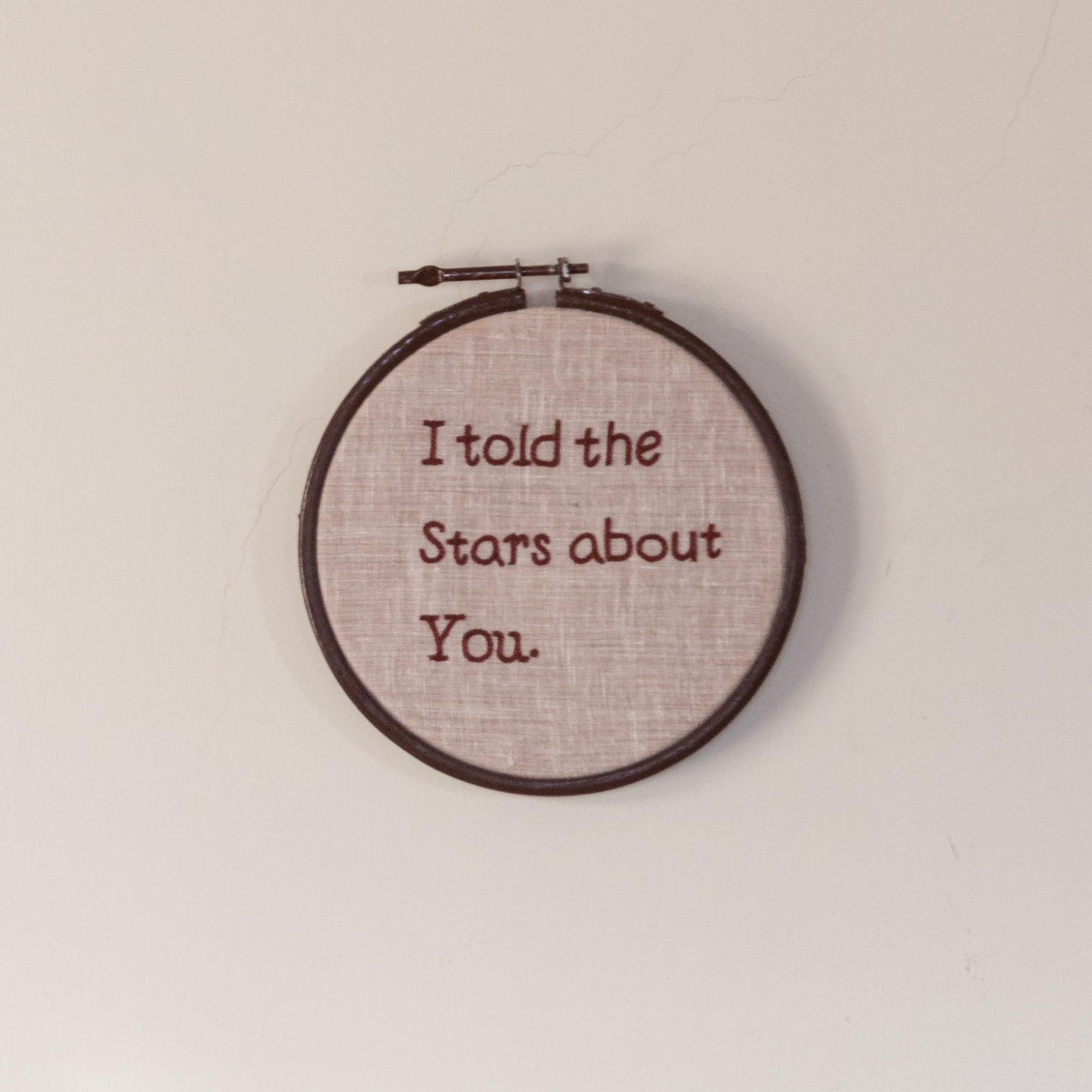 Stars Hand-Embroidered Wall Frame