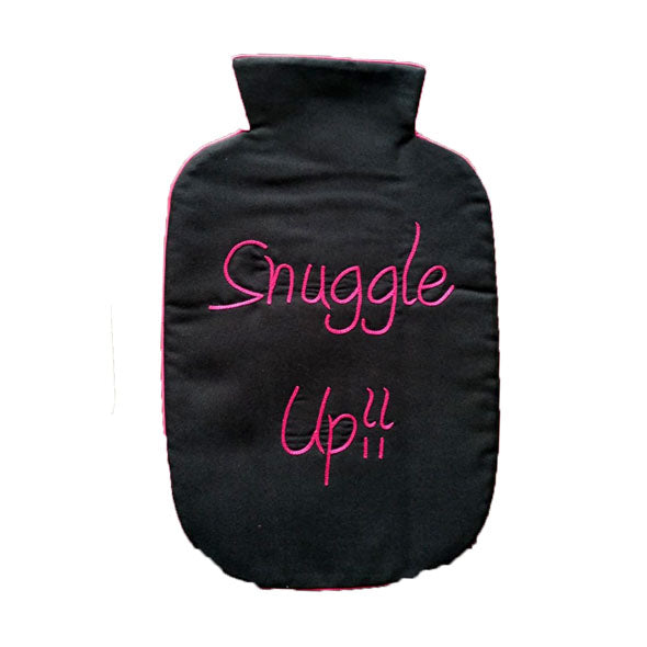 Snuggle Up Black Hot Water Bag Cover