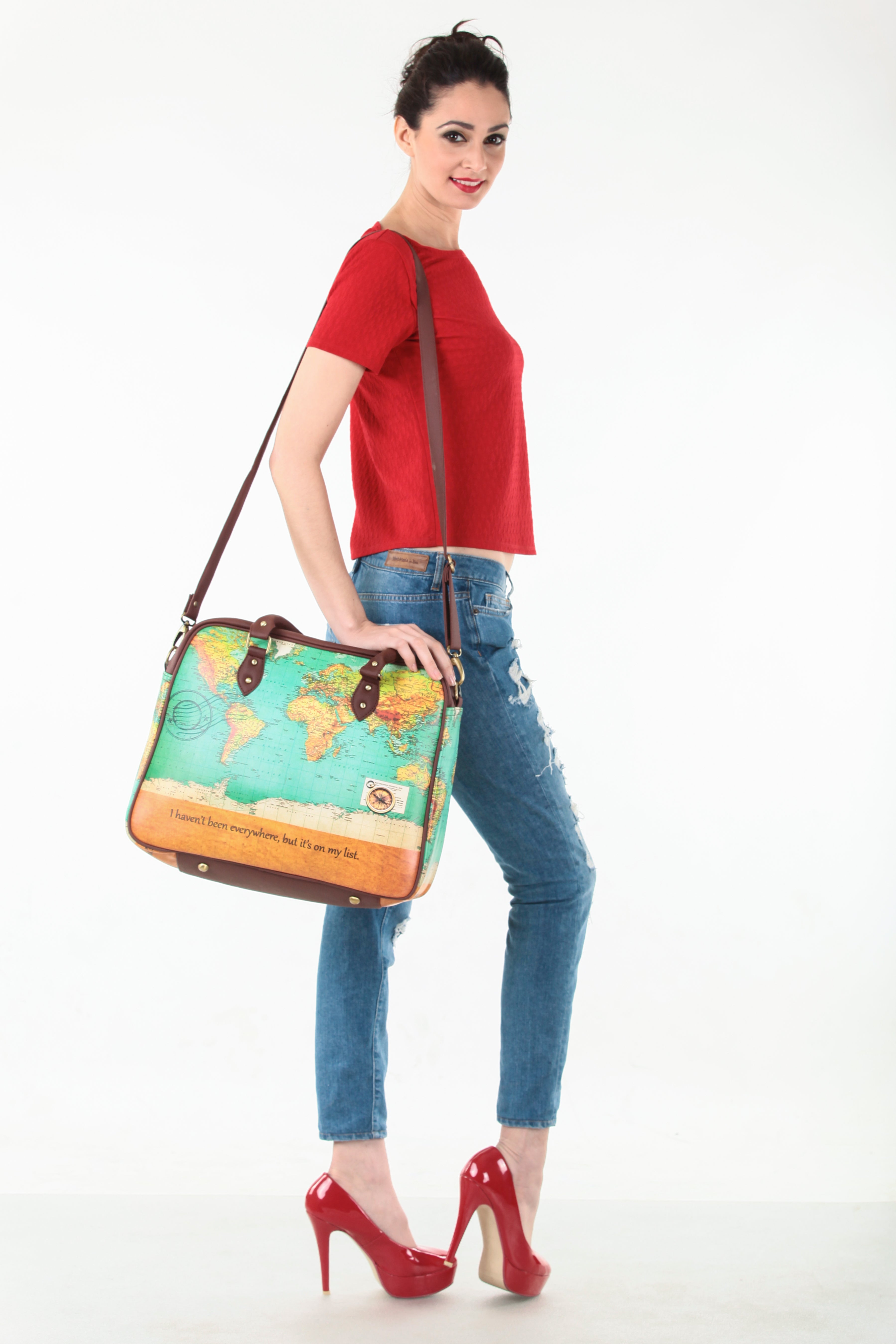 World Map Travel Bag