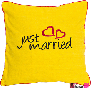 Just Married Cushion Cover