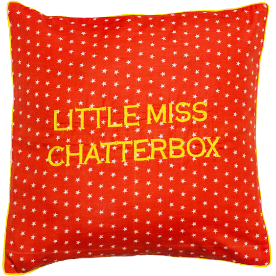 Little Miss Chatterbox Cushion Cover