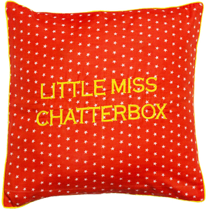 Little Miss Chatterbox Cushion Cover