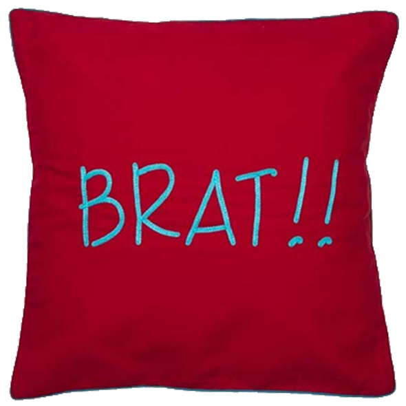 Brat (Red) Cushion Cover