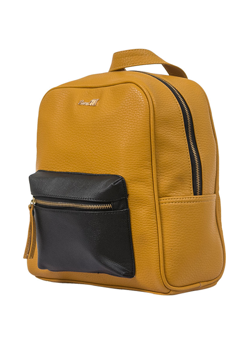 Color Block Backpack Bag