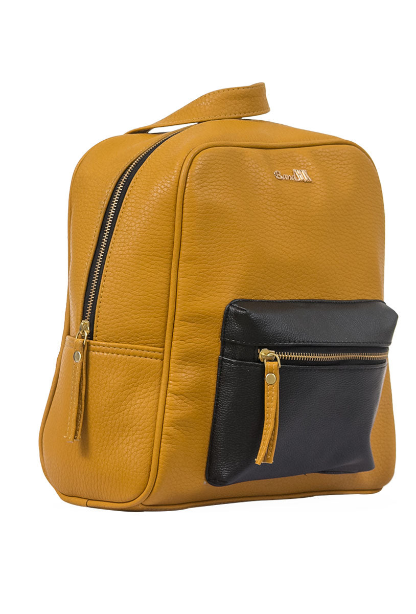 Color Block Backpack Bag