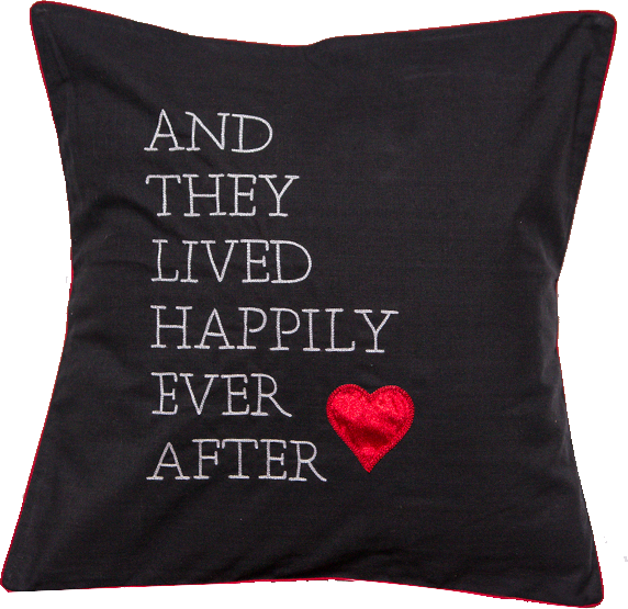 Lived Happily Cushion Cover