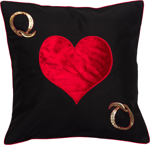 Queen Of Hearts Cushion Cover