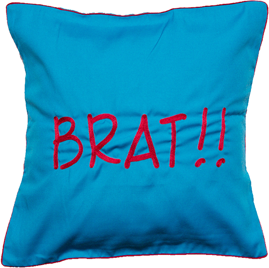 Brat (Blue) Cushion Cover