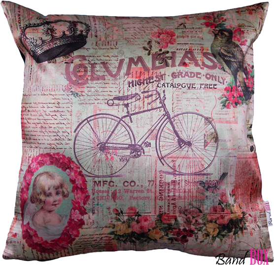Vintage Cycle Cushion Cover